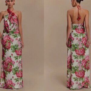 Meshki Rosalia Cowl Neck Maxi Dress